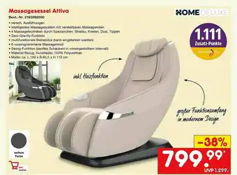 Netto Marken-Discount Massagesessel Attiva Home Deluxe Angebot