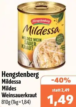 Aktiv Irma Hengstenberg Mildessa Mildes Weinsauerkraut Angebot
