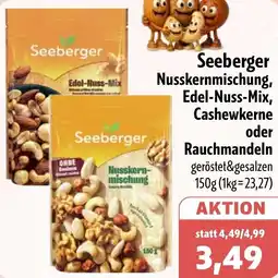 Aktiv Irma Seeberger Nusskernmischung, Edel-Nuss-Mix, Cashewkerne oder Rauchmandeln Angebot