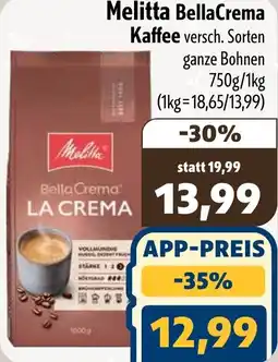 Aktiv Irma Melitta BellaCrema Kaffee Angebot