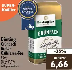 Aktiv Irma Bünting Grünpack Echter Ostfriesen-Tee Angebot