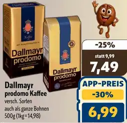 Aktiv Irma Dallmayr prodomo Kaffee Angebot