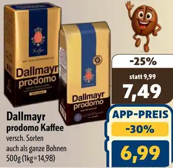 Aktiv Irma Dallmayr prodomo Kaffee Angebot