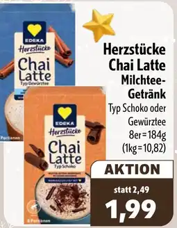 Aktiv Irma EDEKA Herzstücke Chai Latte Milchtee Getränk Angebot