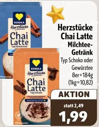 Aktiv Irma EDEKA Herzstücke Chai Latte Milchtee Getränk Angebot