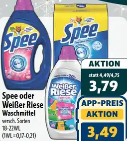 Aktiv Irma Spee oder Weißer Riese Waschmittel Angebot