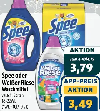 Aktiv Irma Spee oder Weißer Riese Waschmittel Angebot