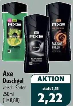 Aktiv Irma Axe Duschgel Angebot