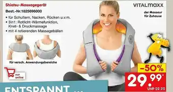 Netto Marken-Discount Shiatsu-massagegerät Vitalmaxx Angebot