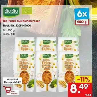 Netto Marken-Discount Bio-fusilli Aus Kichererbsen Angebot