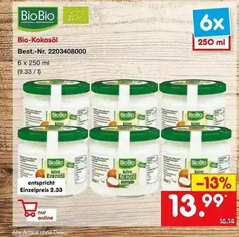 Netto Marken-Discount Bio-kokosöl Angebot