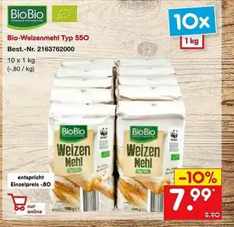 Netto Marken-Discount Bio-weizenmehl Typ 550 Angebot