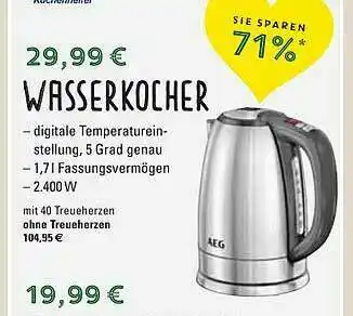 WEZ Wasserkocher Angebot