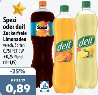 Aktiv Irma Spezi oder deit Spezi Zuckerfreie Angebot