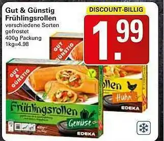 WEZ Gut & Günstig Frühlingsrollen Angebot