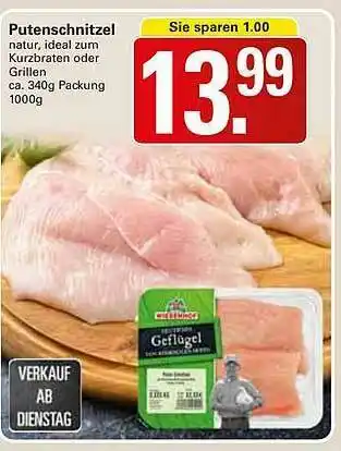 WEZ Putenschnitzel Angebot