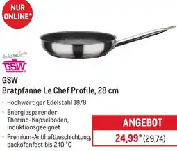 METRO GSW Bratpfanne Le Chef Profile, 28 cm Angebot