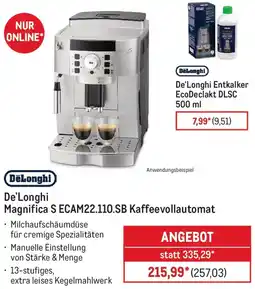 METRO De'Longhi Magnifica S ECAM22.110.SB Kaffeevollautomat Angebot
