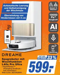 K+B Expert DREAME Saugroboter mit Wischfunktion L40s Pro Ultra Angebot