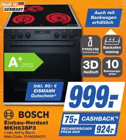 K+B Expert BOSCH Einbau-Herdset MKH63SP3 Angebot