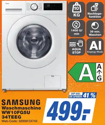 K+B Expert SAMSUNG Waschmaschine WW10FG5U 34TEEG Angebot