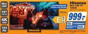 K+B Expert Hisense Mini LED TV 75E8Q Angebot