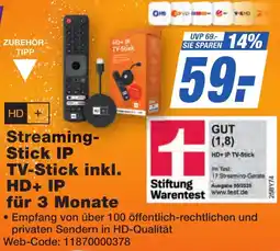 K+B Expert Streaming Stick IP TV-Stick inkl. HD+ IP für 3 Monate Angebot