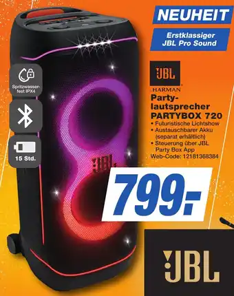 K+B Expert JBL Partylautsprecher PARTYBOX 720 Angebot