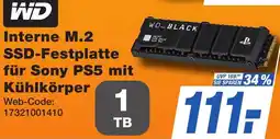 K+B Expert WD Interne M.2 SSD-Festplatte für Sony PS5 mit Kühlkörper Angebot