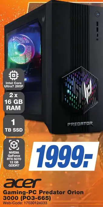 K+B Expert acer Gaming-PC Predator Orion 3000 (PO3-665) Angebot