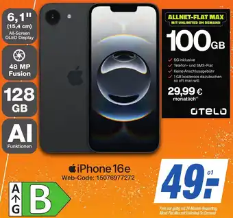 K+B Expert iPhone 16e Angebot