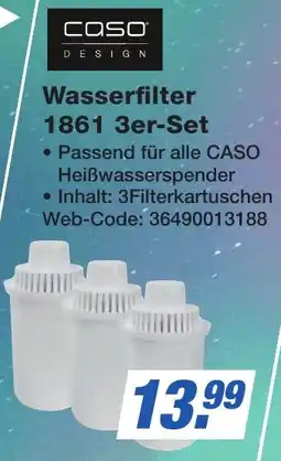 K+B Expert Caso Design Wasserfilter 1861 3er-Set Angebot