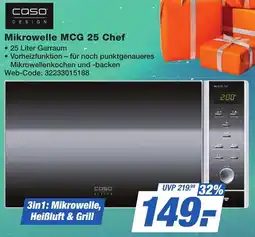 K+B Expert Caso Design Mikrowelle MCG 25 Chef Angebot