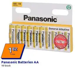 Action Panasonic Batterien AA Angebot
