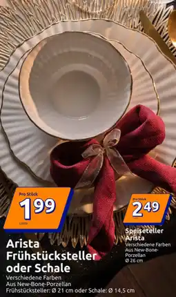 Action Arista Frühstücksteller oder Schale Angebot