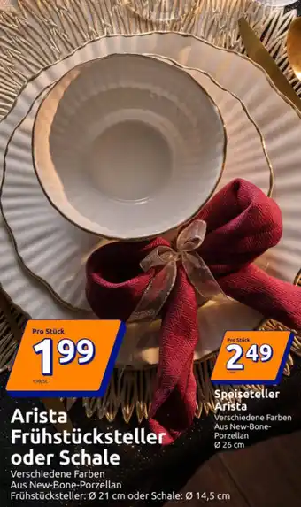 Action Arista Frühstücksteller oder Schale Angebot