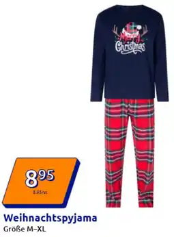 Action Weihnachtspyjama Angebot