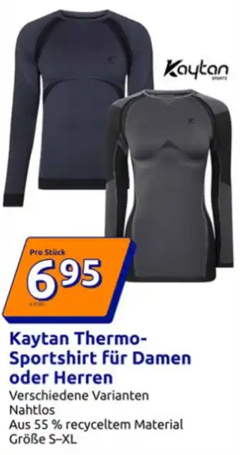 Action Kaytan Thermo Sportshirt für Damen oder Herren Angebot