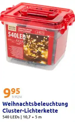 Action Weihnachtsbeleuchtung Cluster-Lichterkette Angebot