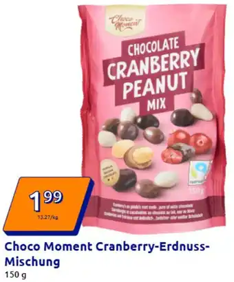 Action Choco Moment Cranberry-Erdnuss Mischung Angebot