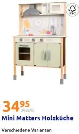 Action Mini Matters Holzküche Angebot