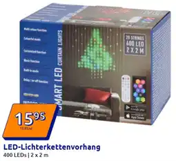 Action LED-Lichterkettenvorhang Angebot