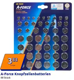 Action A-Force Knopfzellenbatterien Angebot