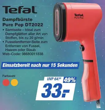 K+B Expert Tefal Dampfbürste Pure Pop DT2022 Angebot