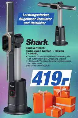 K+B Expert Shark Turmventilator TurboBlade Kühlen + Heizen TH200EU Angebot