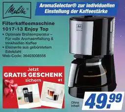 K+B Expert Melitta Filterkaffeemaschine 1017-13 Enjoy Top Angebot