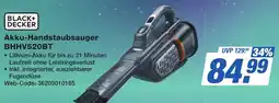 K+B Expert BLACK+ DECKER Akku-Handstaubsauger BHHV520BT Angebot