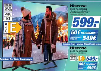 K+B Expert Hisense QLED TV 55A79NQ Angebot