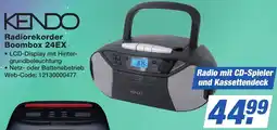 K+B Expert KENDO Radiorekorder Boombox 24EX Angebot