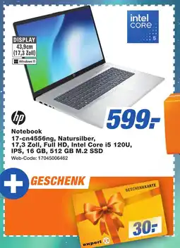 K+B Expert hp Notebook 17-cn4556ng, Natursilber Angebot